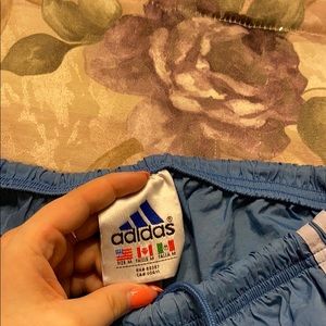 Blue Adidas shorts